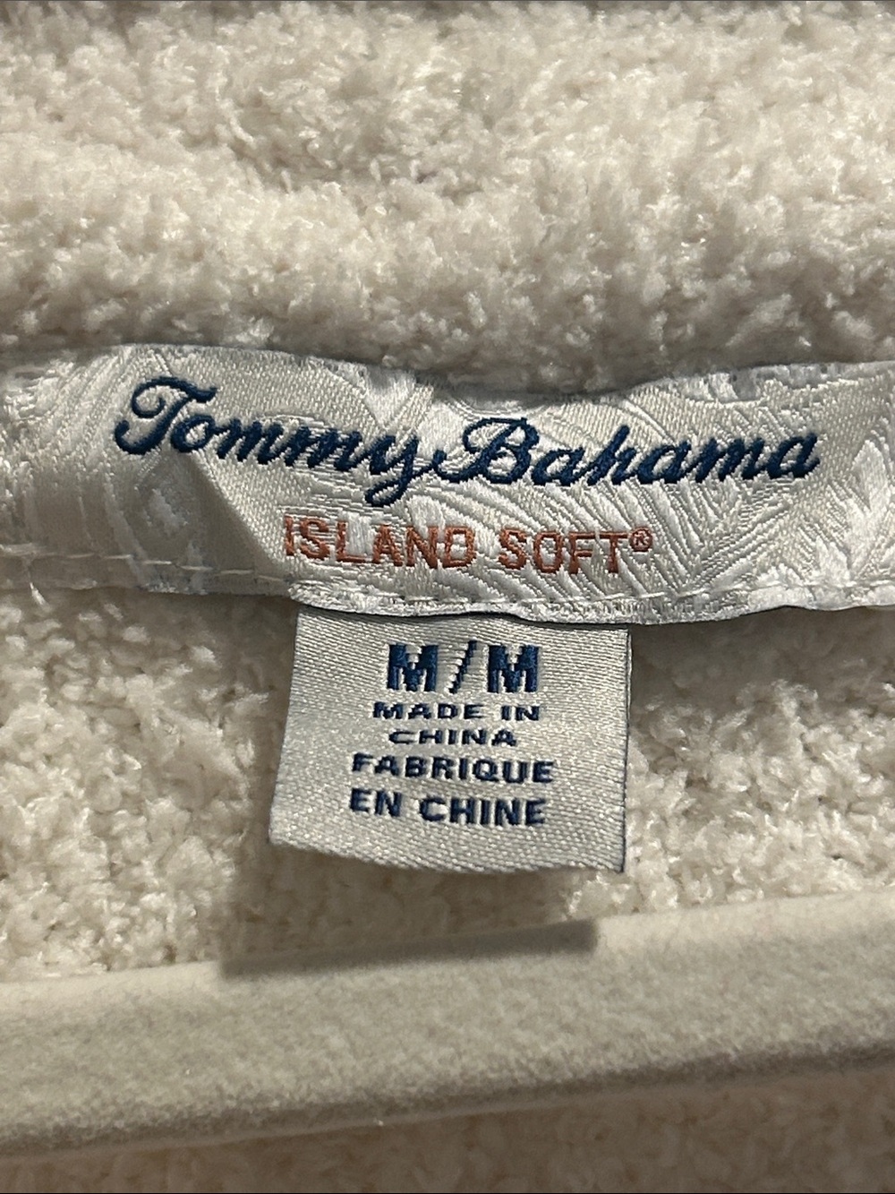Tommy Bahama Island Soft Cream Long Lounge Cardigan with Pickets Medium - Picture 3 of 12